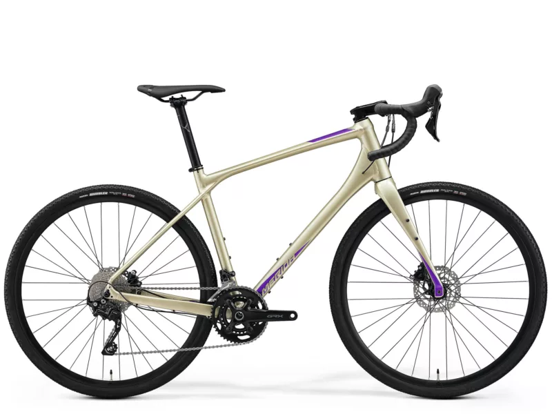 Велосипед 28″ Merida Silex 400 2023 - шампанське з пурпурним